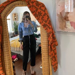 DEACTIVATING IN ONE MONTH :) Ganni gingham crop top